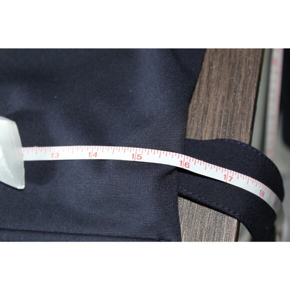 Victoria Victoria Beckham Dark Navy Utility Jacket Zip Closure Belted Size 4 - Picture 9 of 12